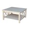 International Concepts Square Hampton  Coffee Table, 34 W, 34 L, 18 in H, Wood, Unfinished OT-70SC2 - alternate 1